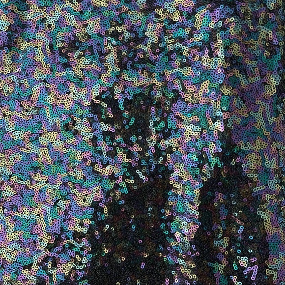 NWT Le Gali Roxane black sequined sleeveless halter party dress with back zipper - Picture 13 of 14